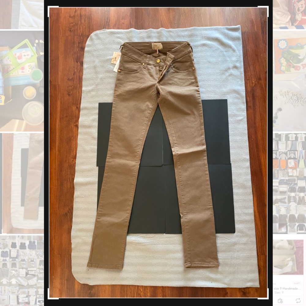 Met in jeans, Italian brand size 25 women’s brown slim skinny jeans